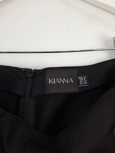 Second-Hand - Kianna Bandless Waist Essential Black Pants Size 12 - SwapUp