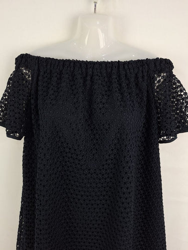 Second-Hand - Witchery Polished Crocheted Off The Shoulder Dress Size 8 - SwapUp