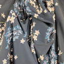 Second-Hand - Witchery Semi Sheer Dark Turquoise Floral Blouse Size 10 - SwapUp