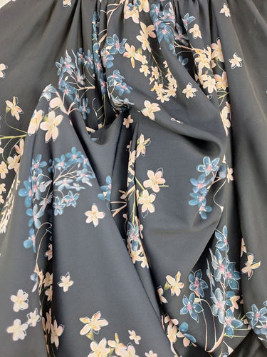 Second-Hand - Witchery Semi Sheer Dark Turquoise Floral Blouse Size 10 - SwapUp