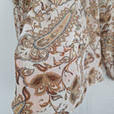 Second-Hand - Witchery Muted Paisley High Neck Blouse Size 10 - SwapUp