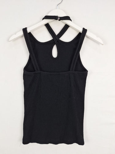 Second-Hand - Witchery Funky Cross Neck Singlet Top Size XS - SwapUp