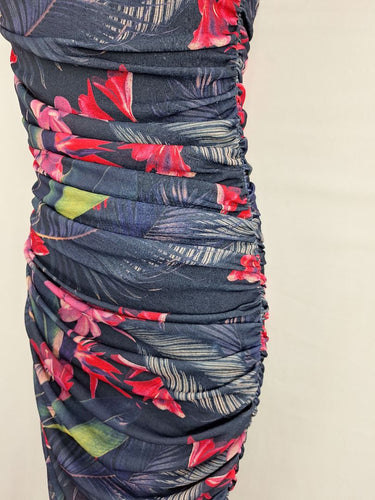 Second-Hand - Witchery Tropical Beach Ruched Dress Size XS - SwapUp