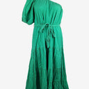 Second-Hand - Seed Delightful Green Tie Waist Day Dress Size 14 - SwapUp