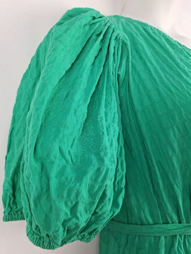 Second-Hand - Seed Delightful Green Tie Waist Day Dress Size 14 - SwapUp