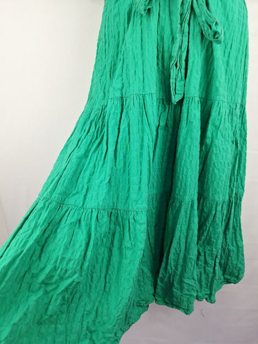 Second-Hand - Seed Delightful Green Tie Waist Day Dress Size 14 - SwapUp