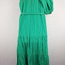Second-Hand - Seed Delightful Green Tie Waist Day Dress Size 14 - SwapUp