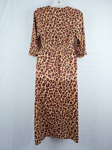 Second-Hand - Scotch & Soda Funky Leopard Print Buttoned Dress Size XS - SwapUp