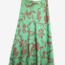 Second-Hand - Seed Mint Green Abstract Floral Skirt Size 8 - SwapUp