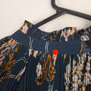 Second-Hand - Witchery Semi Sheer Dark Turquoise Floral Blouse Size 10 - SwapUp