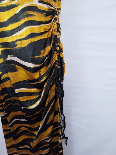 Second-Hand - Sass & Bide Mesmerising Paint Stroke Ruched Dress Size S - SwapUp