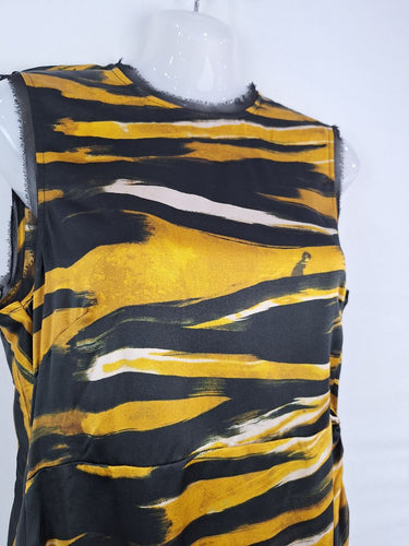 Second-Hand - Sass & Bide Mesmerising Paint Stroke Ruched Dress Size S - SwapUp