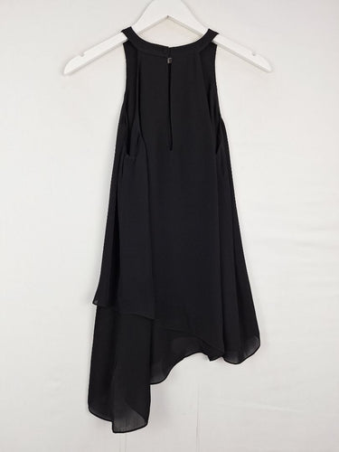 Second-Hand - Sass & Bide Pure Silk Ink Asymmetrical Blouse Size 8 - SwapUp