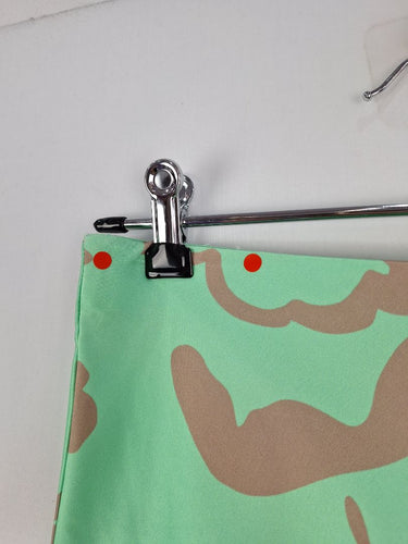 Second-Hand - Seed Mint Green Abstract Floral Skirt Size 8 - SwapUp