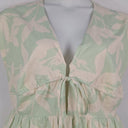 Second-Hand - Atmos & Here Sage Iris Linen Blend Mini Dress Size 12 - SwapUp
