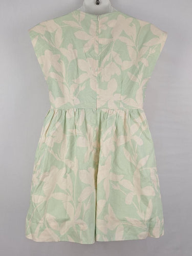 Second-Hand - Atmos & Here Sage Iris Linen Blend Mini Dress Size 12 - SwapUp