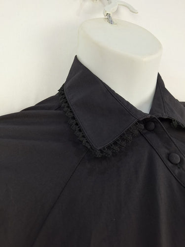 Second-Hand - White Sandstorm Cinched Button Up Polo Mini Dress Size M - SwapUp