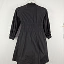 Second-Hand - White Sandstorm Cinched Button Up Polo Mini Dress Size M - SwapUp