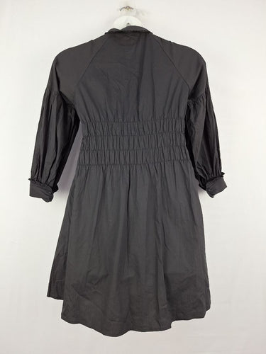 Second-Hand - White Sandstorm Cinched Button Up Polo Mini Dress Size M - SwapUp