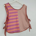 Second-Hand - Olas Mismatch Stripe Side Tie Top Size 12 - SwapUp