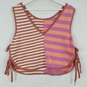 Second-Hand - Olas Mismatch Stripe Side Tie Top Size 12 - SwapUp