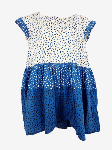 Gorman Blue Sprinkle Tiered Mini Dress Size L
