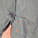 Second-Hand - David Lawrence Steel Grey Cropped Trench Coat Size 12 - SwapUp