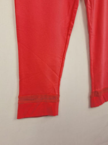 Second-Hand - Verge Bright Pink Mesh Panel Tracksuit Pants Size 12 - SwapUp