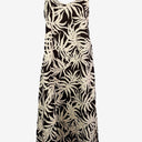 Second-Hand - Assembly Label Dark Chocolate Palms Linen Vacation Dress Size 8 - SwapUp