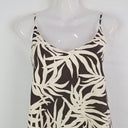 Second-Hand - Assembly Label Dark Chocolate Palms Linen Vacation Dress Size 8 - SwapUp