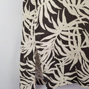 Second-Hand - Assembly Label Dark Chocolate Palms Linen Vacation Dress Size 8 - SwapUp
