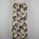 Second-Hand - Assembly Label Dark Chocolate Palms Linen Vacation Dress Size 8 - SwapUp