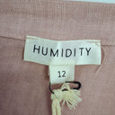 Second-Hand - Humidity Dusty Pink Cottage Living Linen Blend Dress Size 12 - SwapUp