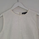 Second-Hand - Decjuba Linen Semi Sheer Fringe Seam Top Size 10 - SwapUp