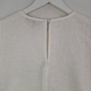 Second-Hand - Decjuba Linen Semi Sheer Fringe Seam Top Size 10 - SwapUp