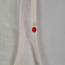 Second-Hand - Decjuba Linen Semi Sheer Fringe Seam Top Size 10 - SwapUp