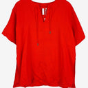 Second-Hand - Commonry Poppy Linen Side Split Tunic Top Size 8 - SwapUp
