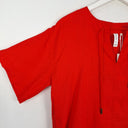 Second-Hand - Commonry Poppy Linen Side Split Tunic Top Size 8 - SwapUp