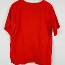 Second-Hand - Commonry Poppy Linen Side Split Tunic Top Size 8 - SwapUp