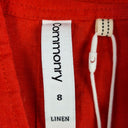 Second-Hand - Commonry Poppy Linen Side Split Tunic Top Size 8 - SwapUp