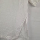 Second-Hand - Commonry Crisp White Linen Tie Neck Tunic Top Size 8 - SwapUp