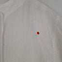 Second-Hand - Commonry Crisp White Linen Tie Neck Tunic Top Size 8 - SwapUp