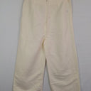 Second-Hand - Seed Cream Pleat Front Elevated Linen Blend Pants Size 12 - SwapUp
