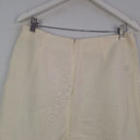 Second-Hand - Seed Cream Pleat Front Elevated Linen Blend Pants Size 12 - SwapUp