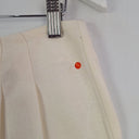 Second-Hand - Seed Cream Pleat Front Elevated Linen Blend Pants Size 12 - SwapUp