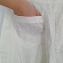 Second-Hand - Zoe Kratzmann Staple Crisp White Linen Ankle Pants Size M - SwapUp