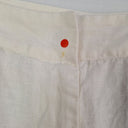 Second-Hand - Zoe Kratzmann Staple Crisp White Linen Ankle Pants Size M - SwapUp