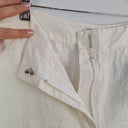Second-Hand - Zoe Kratzmann Staple Crisp White Linen Ankle Pants Size M - SwapUp