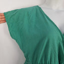 Second-Hand - Chasing Unicorns Pine Green V Neck Jumpsuit Size OSFA - SwapUp