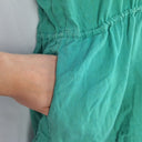 Second-Hand - Chasing Unicorns Pine Green V Neck Jumpsuit Size OSFA - SwapUp